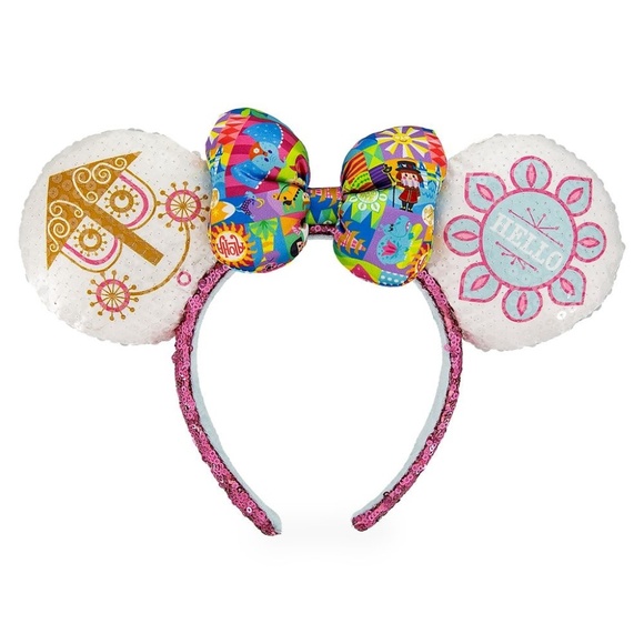Disney Accessories - Minnie Mouse Sequined Ear Headband with Satin Bow